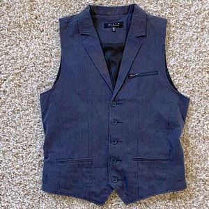 Forever 21 Men's Navy Pinstripe Vest